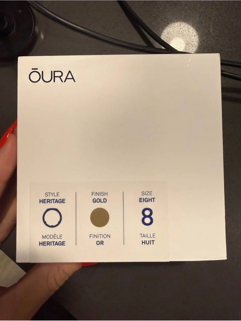 Oura Gen3 Gold Heritage Ring (Size 8)